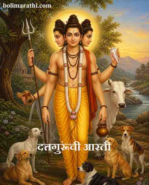 datta gurunchi aarti in marathi boli marathi