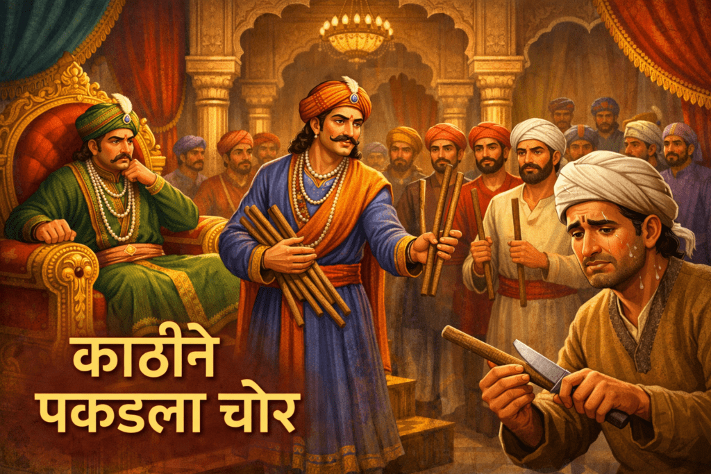 akbar birbal goshti in marathi kathine pakdala chor baal katha marathi goshti