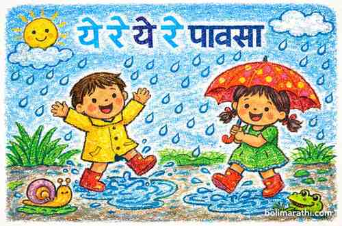 ye re ye re paavsa marathi baal geet lyrics in marathi boli marathi