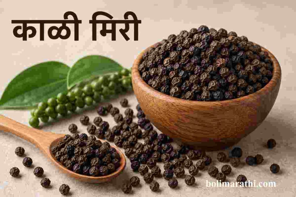 kali miri black pepper information in marathi boli marathi